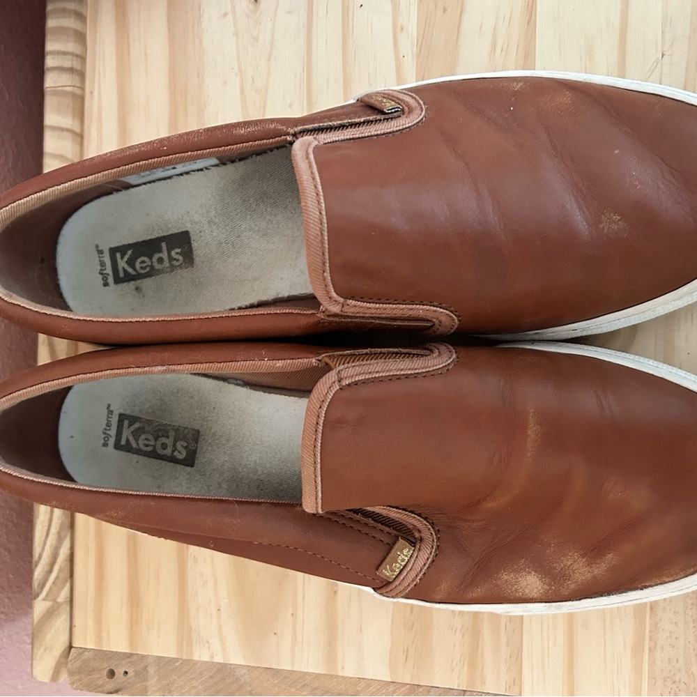 Keds leather slip-ons, size 9